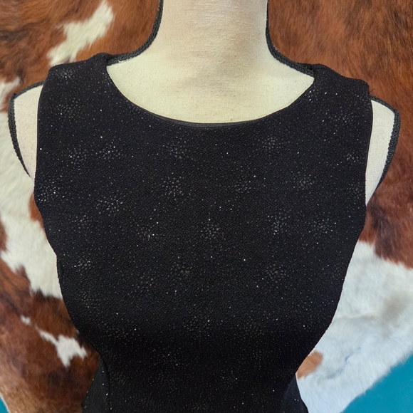 Elegant Black Sleeveless Gown - Picture 3 of 8